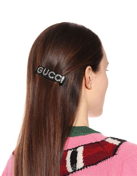 gucci hair.clip|gucci crystal embellished clip.